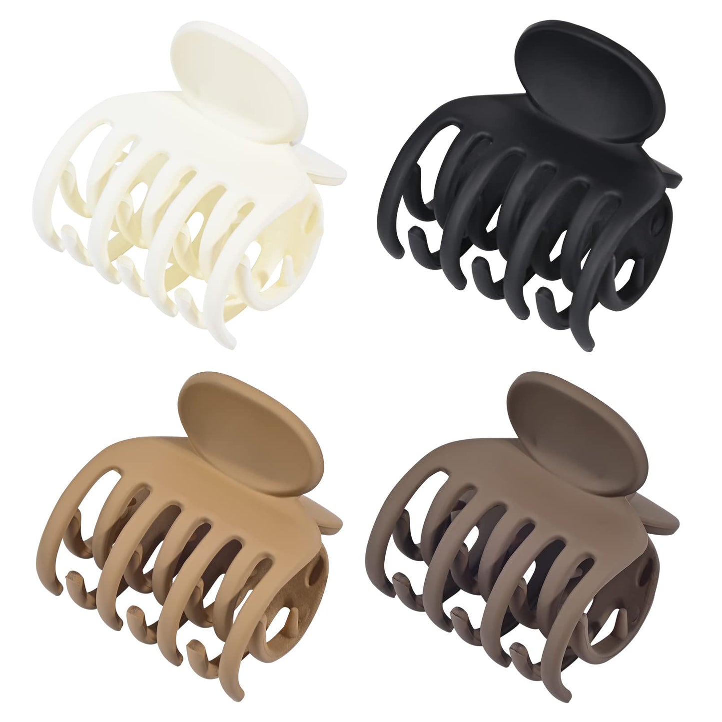 Petites Pinces Crabe Double Rangée de Dents, Lot de 4, 4 cm
