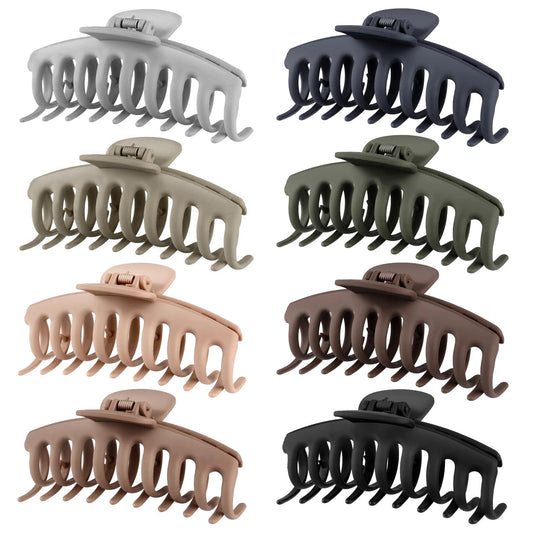 Grandes Pinces Crabe 11 cm, Lot de 8, Coloris Neutres
