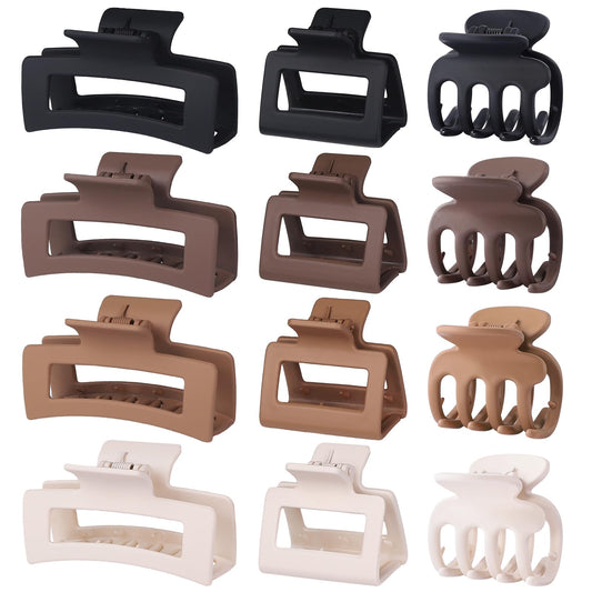 Pinces Crabe, Lot de 12, 3 Styles et 3 Tailles