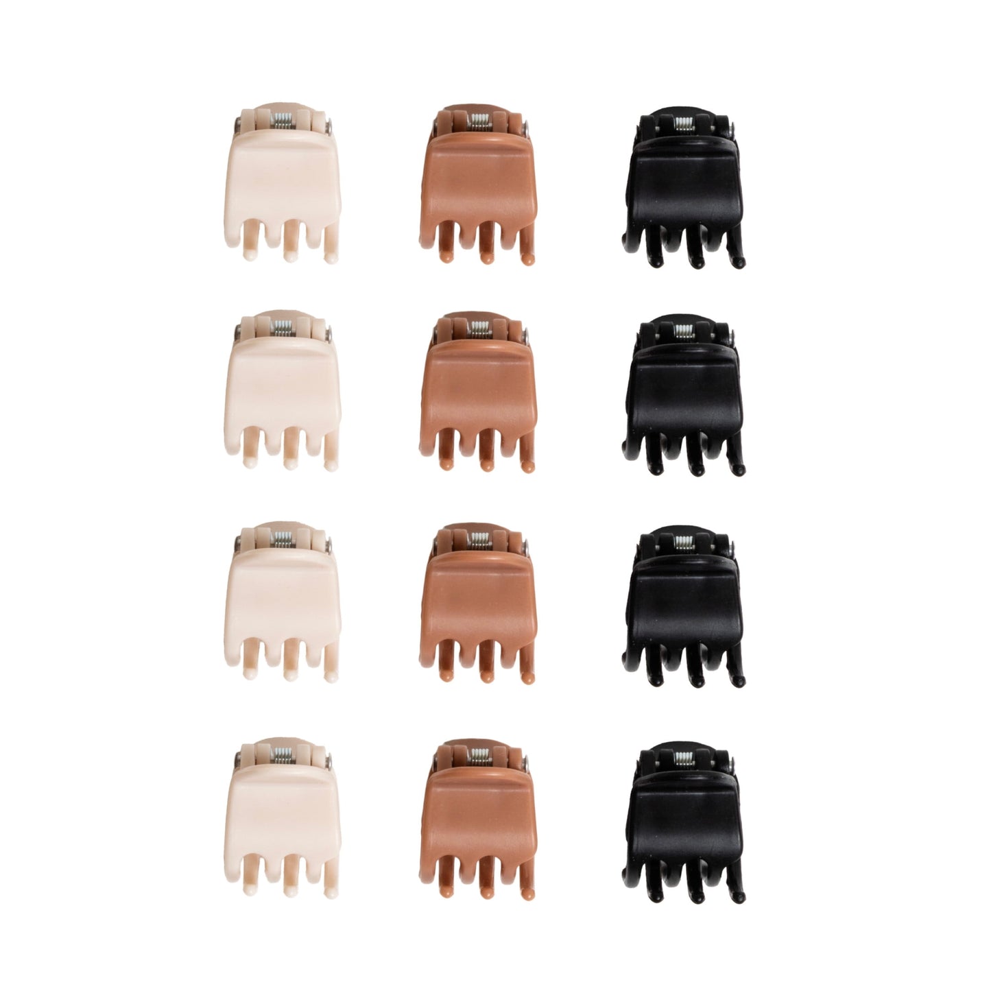 Mini Pinces Crabe Classiques, Coloris Assortis, Maintien Antidérapant Tous Cheveux, Lot de 12 - Image 5